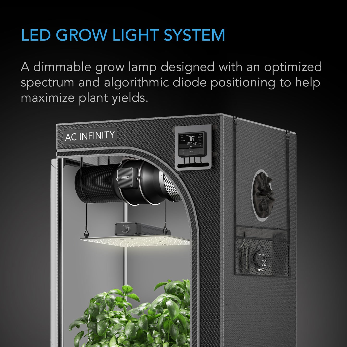 IONBOARD S22, Full Spectrum LED Grow Light 115W, Samsung LM301H, 2x2 Ft. Coverage